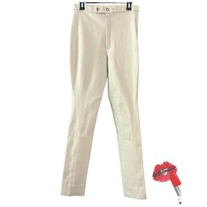 Vintage Harrods Pants Womens Sz 30 Tan Equestrian Riding Stretch Made In England